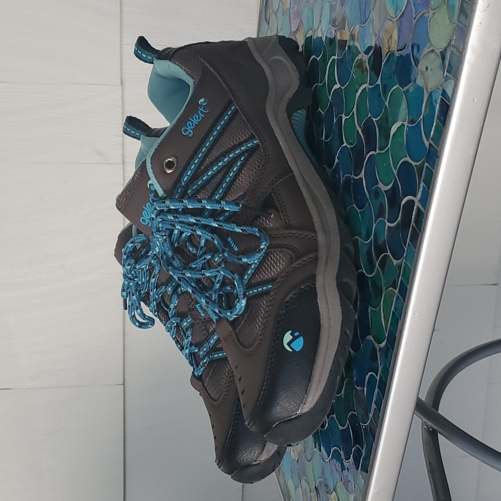 Teal and brown gelert sneakers NWOT